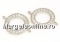 Link, hearts, crystals, rhodium-plated 925 silver, 12mm - x1