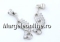 Pendant, reindeer,  925 silver, 19mm - x1
