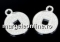 Earring base, spider 925 silver, 13.5mm - x1 pair