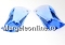 Swarovski, wave leaf pendant, violet, 30mm - x1