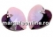 Swarovski, pandantiv inima, jonquil antique pink, 14mm - x2