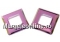 Swarovski, pandantiv square ring, jet, 30mm - x1