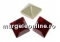 Swarovski, fancy chaton Square, indian siam, 3mm - x10