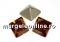 Swarovski, fancy chaton Square, smoked topaz, 3mm - x10