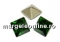 Swarovski, fancy chaton Square, emerald, 6mm - x6