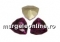 Swarovski, fancy rivoli Trilliant, rose patina, 12mm - x1