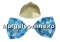 Swarovski, fancy rivoli Trilliant, aquamarine, 7mm - x1