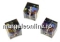 Swarovski, cube bead, sapphire, 8mm - x1