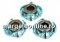 Swarovski, marguerite flower, silver night, 10mm - x4