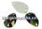 Swarovski, drop link, rainbow dark, 12mm - x2