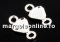 Baza inel argint 925, rivoli 12mm, interior 16.7mm - x1