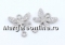 Link, dolphin crystals, rhodium-plated 925 silver, 10mm - x1