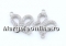 Link, dolphin crystals, rhodium-plated 925 silver, 10mm - x1