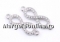 Link, infinity, crystals, pavé rhodium-plated 925 silver, 19.5mm - x1