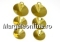 Earring base, 925 silver, rivoli 10mm - x1pair