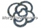 Swarovski, SS30 cabochon, powder yellow, 6mm - x4