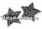 1088 Swarovski tanzanite bracelet, gold plated, 18cm - x1