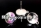 Earring base, 925 silver, rivoli 10mm - x1pair