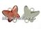 Earring base, 925 silver, rivoli 8mm - x1pair