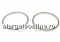 Baza inel argint 925 rodiat, platou cabochon 6mm, interior 18.3mm - x1