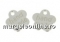 Charm pentru gravat, floare, argint 925, 8mm  - x1