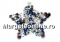 Swarovski, SS30 cabochon, powder green, 6mm - x4