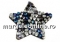 Swarovski, cabochon SS30, powder blue, 6mm - x4