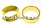 Ring base, crystal setting, gold-plated 925 silver, inside 17.8mm - x1