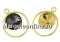 Earring base, 925 silver, rivoli 10mm - x1pair