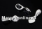 Link, antlers, 925 silver, 27mm  - x1