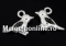 Link, flower, 925 silver, 16mm - x1
