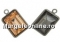 Swarovski gun metal pendant base rivoli 1122, 12mm - x1