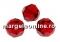Swarovski, faceted round bead, ruby, 10mm - x2