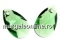 Swarovski, drop pendant, erinite, 22mm - x1