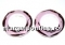 Swarovski, cosmic pendant ring, antique pink, 20mm - x1