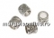 Terminatie bratari si coliere, ag 925 pl cu rodiu, interior 4mm - x2