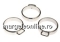 Ring base, 925 silver, flower, adjustable - x1