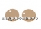 Baza link cu bordura, ag 925 pl. cu aur roz, rivoli Swarovski 8mm - x2