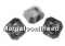 Swarovski, imperial chaton square, hematite, 10mm - x1