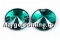 1028 Swarovski aquamarine bracelet, silver plated, 18cm - x1