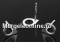 Earring findings,  925 silver, clover - x1pair