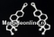 Earrings Vitamin C,  925 silver, - x1pair