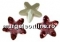 Swarovski, fancy mystic star, antique pink, 18mm - x1