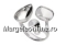 Ring base, 925 silver, flower, adjustable - x1