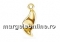 Baza pandantiv spirala ag 925 pl cu aur, rivoli Swarovski 6mm - x1