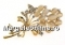 Brosa, buchet flori, piersica, 69mm - x1