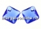 Swarovski, pandantiv Princess cut, montana, 11.5mm - x1