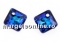 Swarovski, pandantiv Princess cut, silver night, 11.5mm - x1