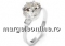 Inel cu cristal zirconia de 12mm, argint 925, interior 19.7mm - x1
