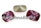 Swarovski, fancy rectangle, rose, 14x10mm - x1